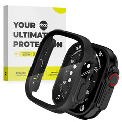 360° SCHUTZHÜLLE FÜR APPLE WATCH ULTRA 1 / 2 49 MM DOOP DEFENSE 360GUARD SCHWARZ