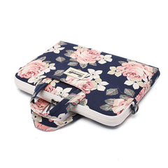 NOTEBOOKTASCHE 15"-16" CANVASLIFE AKTENKOFFERTASCHE LAPTOP WEISSE ROSE