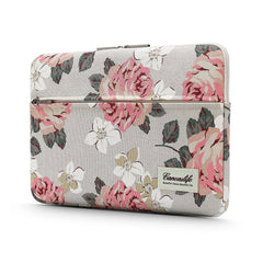 NOTEBOOKTASCHE 13"-14" CANVASLIFE HÜLLE LAPTOP WEISSE ROSE