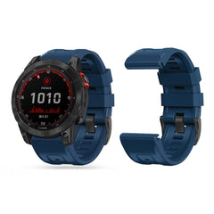 SILIKONARMBAND FÜR GARMIN 22MM FENIX 5 / 6 / 6 PRO / 7 DOOP EXPLORER 22MM NAVY BLAU
