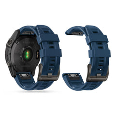SILIKONARMBAND FÜR GARMIN 26MM FENIX 3 / 5X / 3HR / 5X PLUS / 6X / 6X PRO / 7X DOOP EXPLORER NAVY BLAU