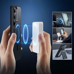 ESR CLASSIC HYBRID HALOLOCK MAGSAFE GALAXY S25+ PLUS FROSTED BLACK HÜLLE