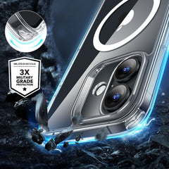 ESR CLASSIC HYBRID HALOLOCK MAGSAFE & TEMPERED GLASS IPHONE 16 CLEAR HÜLLE