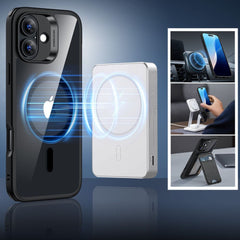 ESR CLASSIC HYBRID HALOLOCK MAGSAFE & TEMPERED GLASS IPHONE 16 CLEAR/BLACK HÜLLE