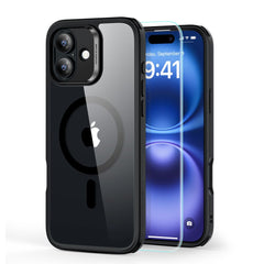 ESR CLASSIC HYBRID HALOLOCK MAGSAFE & TEMPERED GLASS IPHONE 16 CLEAR/BLACK HÜLLE