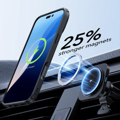 ESR CLASSIC HYBRID KICKSTAND HÜLLE HALOLOCK MAGSAFE & TEMPERED GLASS IPHONE 16 FROSTED BLACK