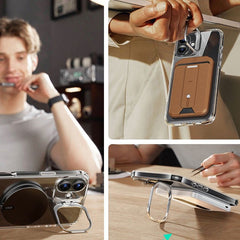 ESR CLASSIC HYBRID STÄNDER HALOLOCK MAGSAFE & GEHÄRTETES GLAS IPHONE 16 PLUS KLAR