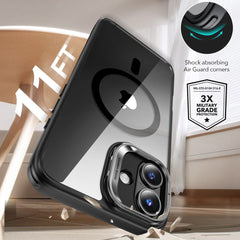 KRYT ESR CLASSIC HYBRID KICKSTAND HALOLOCK MAGSAFE & TEMPERED GLASS IPHONE 16 PLUS KLAR/SCHWARZ