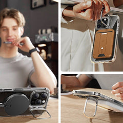 ESR CLASSIC HYBRID STÄNDER HALOLOCK MAGSAFE & GEHÄRTETES GLAS IPHONE 16 PRO MAX KLAR