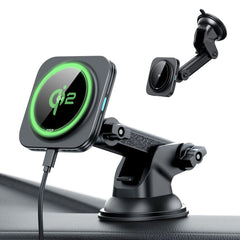 TELEFONHALTER FÜR DAS AUTO MIT DRAHTLOSEM LADEN ESR HALOLOCK MAGNETISCHER MAGSAFE ARMATURE WIRELESS CHARGER QI2 15W SCHWARZ