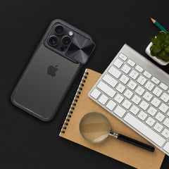 HÜLLE FÜR IPHONE 15 PRO HEYCASE CAMSHIELD SCHWARZ