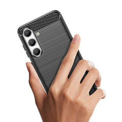 SCHUTZHÜLLE FÜR SAMSUNG GALAXY S24 HEYCASE CARBON ARMOR SCHWARZ