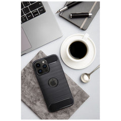 SCHUTZHÜLLE FÜR MOTOROLA MOTO G54 5G HEYCASE CARBON SCHWARZ