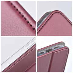 BUCHDECKEL FÜR REALME C67 HEYCASE SMART MAGNETO BUCH BURGUNDY