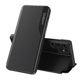 BÜCHERDECKE FÜR SAMSUNG GALAXY S24 ULTRA HEYCASE SMART VIEW SCHWARZ