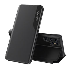 BÜCHERDECKE FÜR SAMSUNG GALAXY S24 ULTRA HEYCASE SMART VIEW SCHWARZ