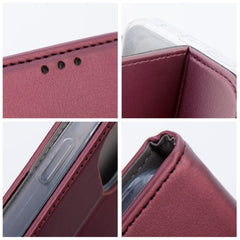 BÜCHERDECKEL FÜR OPPO A79 5G HEYCASE GELDBEUTEL HÜLLE BURGUNDY