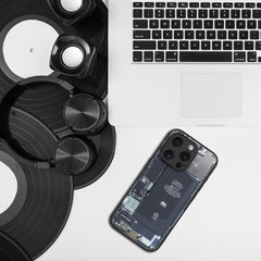 KÜLLE FÜR IPHONE 15 PRO HEYCASE ZERO KLAR / SCHWARZ