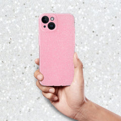 HÜLLE FÜR IPHONE 15 PRO HEYCASE GLITTER PINK
