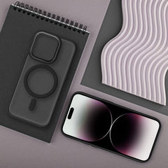 HÜLLE FÜR IPHONE 16 HEYCASE MAG MAGSAFE MATTE SCHWARZ