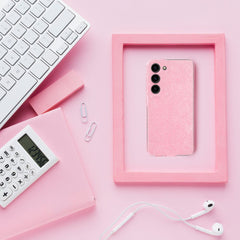 HÜLLE FÜR SAMSUNG A25 5G HEYCASE GLITTER PINK