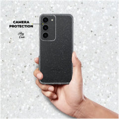 HÜLLE FÜR SAMSUNG A55 5G HEYCASE GLITTER KLAR