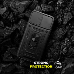 HÜLLE FÜR SAMSUNG GALAXY A25 5G HEYCASE CAMSHIELD SCHWARZ