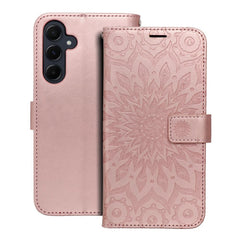 HÜLLE FÜR SAMSUNG GALAXY A15 4G / A15 5G HEYCASE MAGNET WALLET MANDALA ROSEGOLD