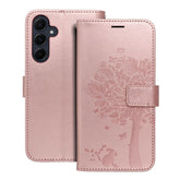 HÜLLE FÜR SAMSUNG GALAXY A55 5G HEYCASE MAGNET WALLET HOLZ ROSE
