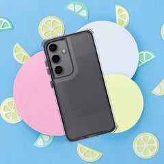 SCHUTZHÜLLE FÜR SAMSUNG GALAXY S24 FE HEYCASE MATRIX KLAR / SCHWARZ