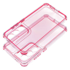 HÜLLE FÜR SAMSUNG GALAXY S24 FE HEYCASE MATRIX KLAR / ROSA