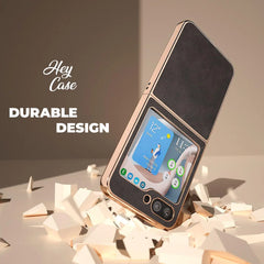 HÜLLE FÜR SAMSUNG GALAXY Z FLIP 5 5G HEYCASE VOUGE SCHWARZ