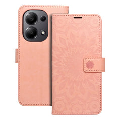 HÜLLE FÜR XIAOMI REDMI NOTE 13 PRO 4G / POCO M6 PRO 4G HEYCASE MAGNET WALLET MANDALA PEACH