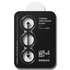 SCHUTZGLAS FÜR DIE KAMERA LINSEN RINGKE CAMERA FRAME PROTECTOR 2-PAK GALAXY S25+ PLUS SCHWARZ