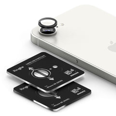 SCHUTZGLAS FÜR DIE KAMERA LINSEN RINGKE CAMERA FRAME PROTECTOR 2-PAKET IPHONE 16E SCHWARZ