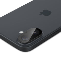 SCHUTZGLAS FÜR DIE KAMERA-LINSE SPIGEN OPTIK GLAS.TR KAMERA-SCHUTZ 2-PAKET IPHONE 16 / 16 PLUS SCHWARZ