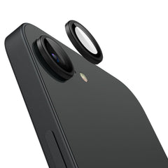 SCHUTZGLAS FÜR DIE KAMERA-LINSEN SPIGEN OPTIK PRO GLAS.TR "EZ FIT" KAMERA-SCHUTZ 2-PAKET IPHONE 16E SCHWARZ
