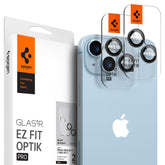 SCHUTZ FÜR DIE KAMERA SPIGEN OPTIK.TR "EZ FIT" KAMERASCHUTZ 2-PAK IPHONE 14 / 14 PLUS SCHWARZ