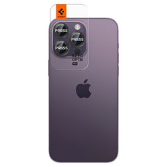SCHUTZ FÜR DIE KAMERA SPIGEN OPTIK.TR "EZ FIT" KAMERASCHUTZ 2-PAKET IPHONE 14 PRO / 14 PRO MAX SCHWARZ