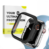 360° SCHUTZHÜLLE FÜR APPLE WATCH 44 MM DOOP DEFENSE 360GUARD SCHWARZ/ORANGE