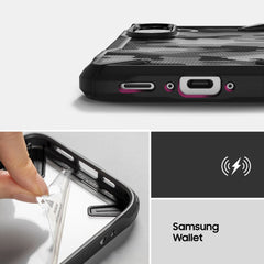 RINGKE FUSION X HÜLLE GALAXY A36 / A56 5G CAMO SCHWARZ