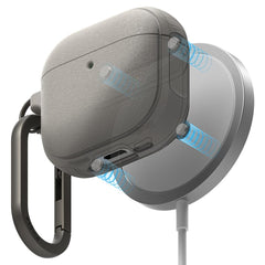 RINGKE ONYX MAGNETISCHES MAGSAFE PUDEL FÜR APPLE AIRPODS 4 WARM GRAU