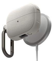 HÜLLE FÜR SAMSUNG GALAXY BUDS 3 / 3 PRO RINGKE ONYX MAGNETIC MAGSAFE WARM GRAU