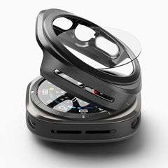 SCHUTZHÜLLE MIT HARTGLAS FÜR SAMSUNG GALAXY WATCH ULTRA (47 MM) RINGKE SLIM & HARTGLAS TITAN SCHWARZ