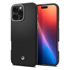 SPIGEN ENZO ARAMID MAG MAGSAFE IPHONE 16 PRO SCHWARZ/NATUR