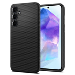 SPIGEN LIQUID AIR HÜLLE GALAXY A55 5G MATTE SCHWARZ