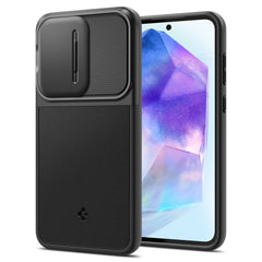 SPIGEN OPTIK ARMOR HÜLLE GALAXY A55 5G SCHWARZ