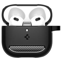 SPIGEN RUGGED ARMOR HÜLLE FÜR APPLE AIRPODS 4 MATTE SCHWARZ