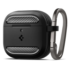 SPIGEN RUGGED ARMOR HÜLLE FÜR APPLE AIRPODS 4 MATTE SCHWARZ