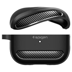 SPIGEN RUGGED ARMOR HÜLLE FÜR APPLE AIRPODS PRO 1 / 2 MATTE SCHWARZ